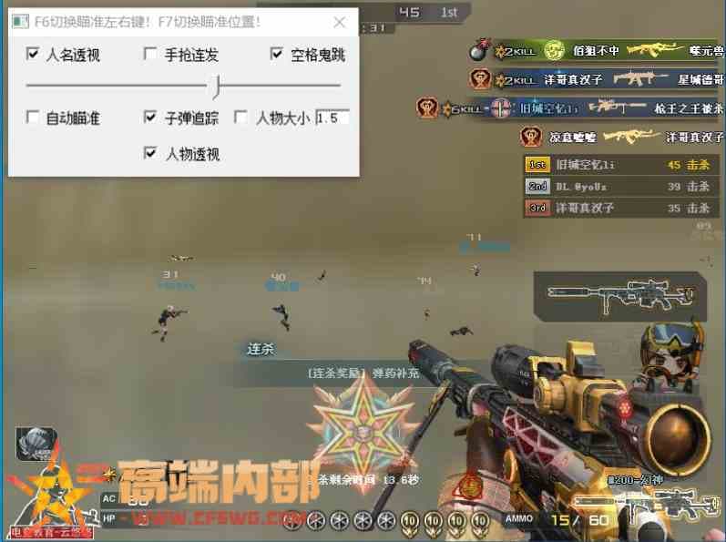 CF透视追踪【龍】主播同款/稳定热销